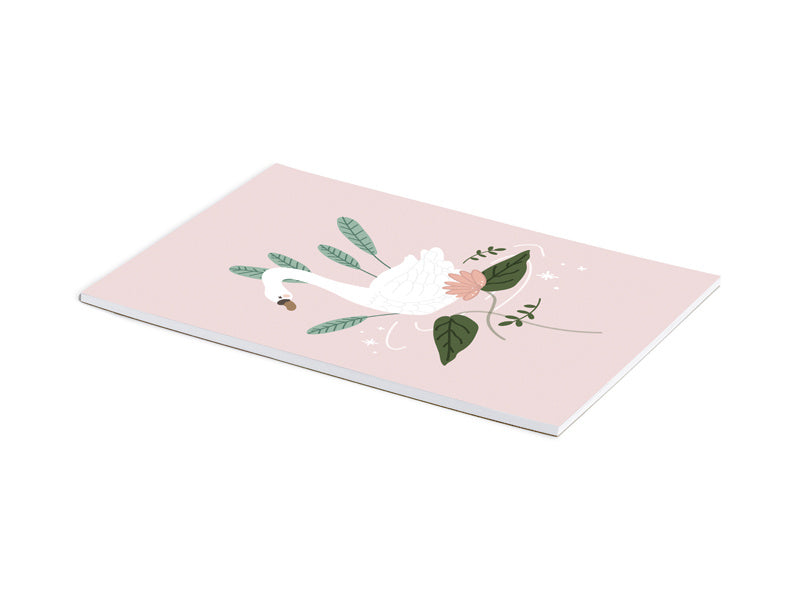 Zwaan Tekenboek met Poster Roze 21 x 30cm