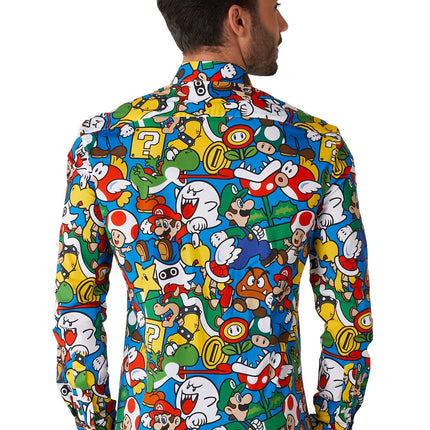 Super Mario Overhemd Heren OppoSuits