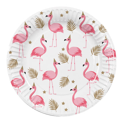 Flamingo Borden Papier 23cm 10st