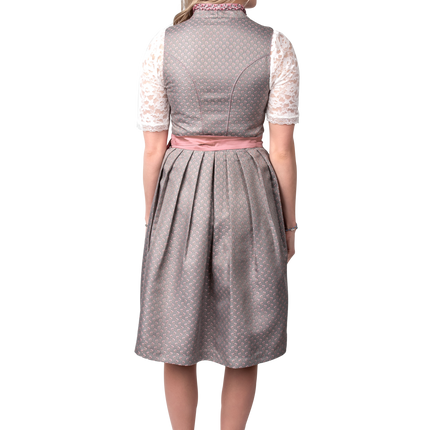 Grijze Dirndl Jurk Oktoberfest Roze Dames