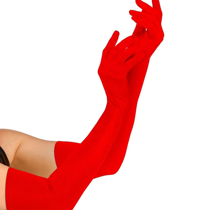 Rode Handschoenen 60cm