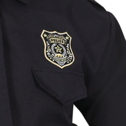 Politie Kostuum Zwart Heren