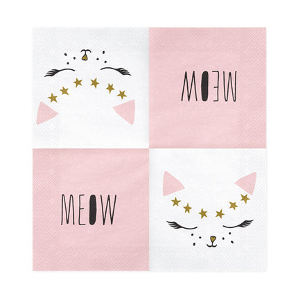 Servetten Kat 33cm 20st