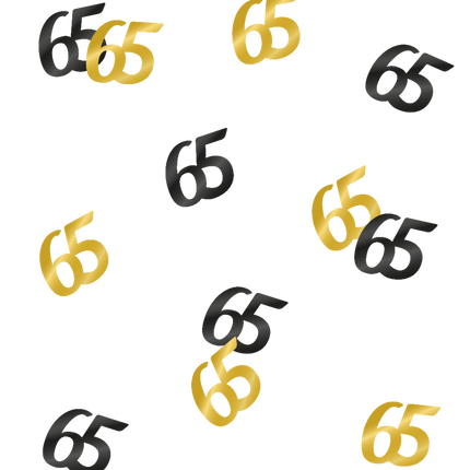 Tafelconfetti 65 Jaar 20gr