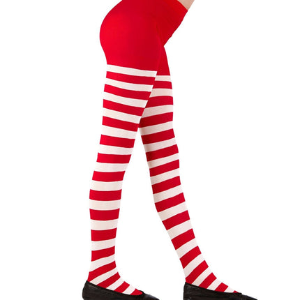 Rood Witte Panty Meisje