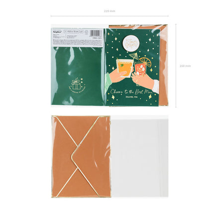 Wenskaart Team Groom 15cm