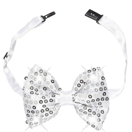 Zilveren Strik Pailletten Met Licht