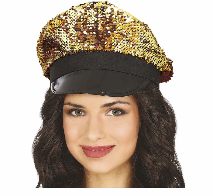 Gouden Pet Pailletten