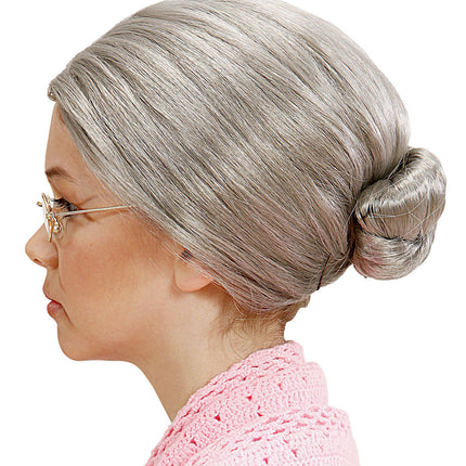 Grijze Pruik Oma Kind