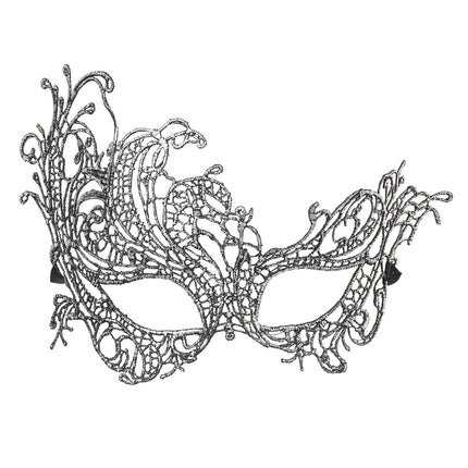 Zilveren Oogmasker Kant
