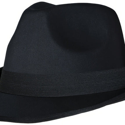 Gangster Hoed Zwart Met Band