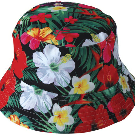 Hawaii Bucket Hat Bloemen
