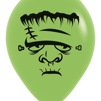 Ballonnen Frankenstein Lime Green 30cm 12st