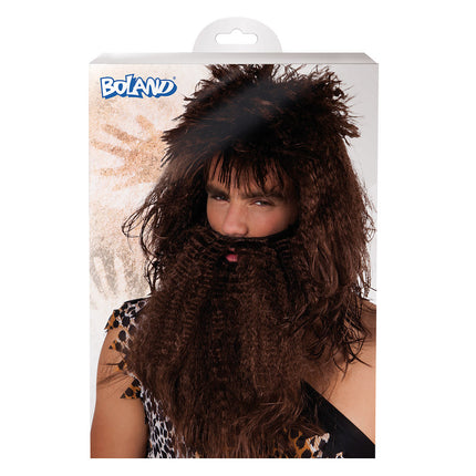 Bruine Pruik Holbewoner Met Baard