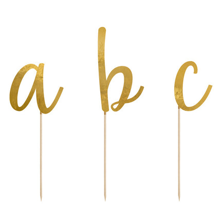 Taarttoppers Alfabet 12cm 53st