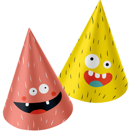 Monster Feesthoedjes Papier Bash 6st