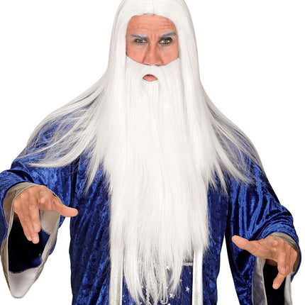 Tovenaar Pruik Met Baard