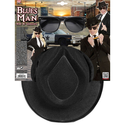 Verkleedset Blues Man 2 delig