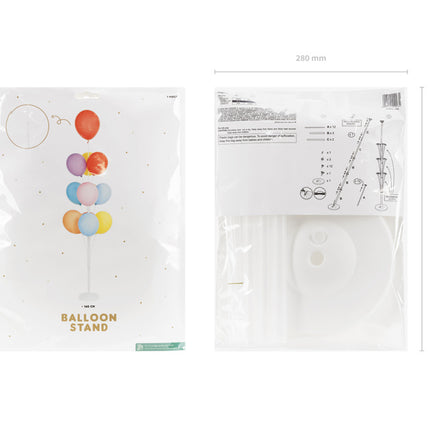 Witte Ballonnenstandaard 1,6m