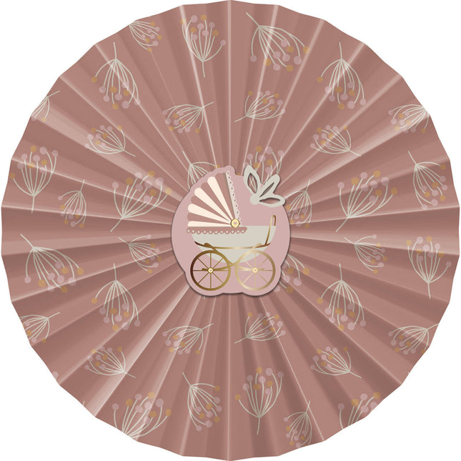 Geboorte Papieren Waaiers Babygirl 3st