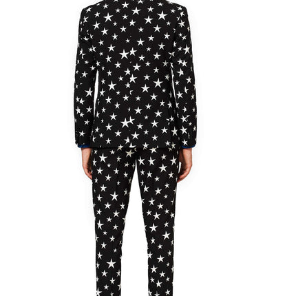 Zwart Wit Sterren Pak Heren OppoSuits
