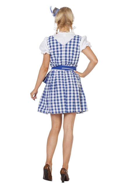 Blauwe Dirndl Jurk Oktoberfest Dames