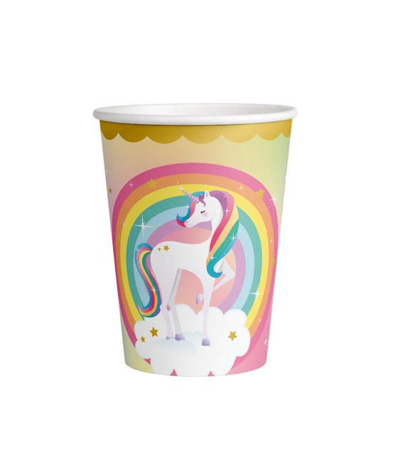 Unicorn Bekers 9cm 8st