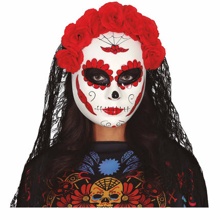 Dia De Los Muertos Masker Sluier