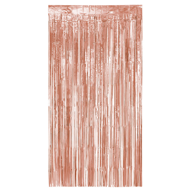 Rose Gouden Deurgordijn Metallic 2m