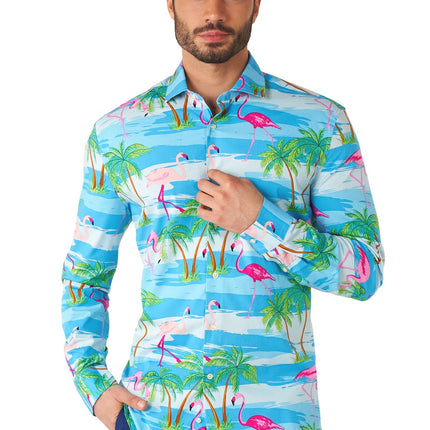 Hawaii Flamingo Overhemd Heren OppoSuits