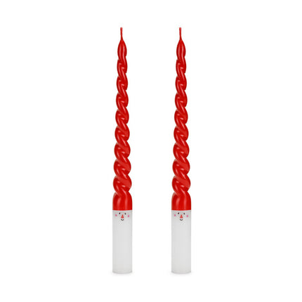 Kaarsen Kerstman 25cm 2st