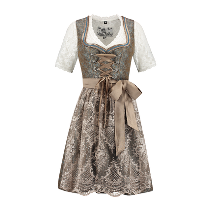 Groene Dirndl Jurk Oktoberfest Dames Jaquard
