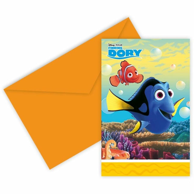 Finding Dory Uitnodigingen 6st van WeFiesta koop je bij Partywinkel