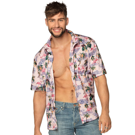 Flamingo Shirt Heren van Boland koop je bij Partywinkel