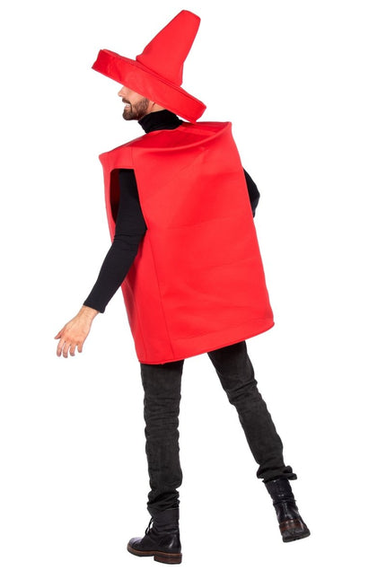 Ketchup Fles Kostuum Rood 2 delig van Wilbers & Wilbers koop je bij Partywinkel