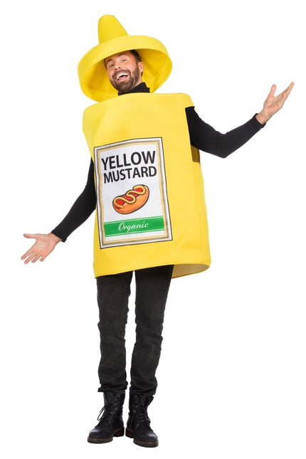 Mosterd Fles Kostuum Geel 2 delig van Wilbers & Wilbers koop je bij Partywinkel