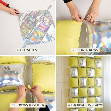 Rood Roze Ballonnen Muur Leeg 35cm 4st van Partydeco koop je bij Partywinkel