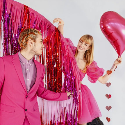 Hart Helium Ballon Roze Leeg 75cm van Partydeco koop je bij Partywinkel