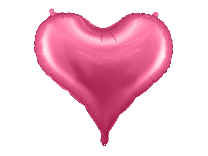 Hart Helium Ballon Roze Leeg 75cm van Partydeco koop je bij Partywinkel
