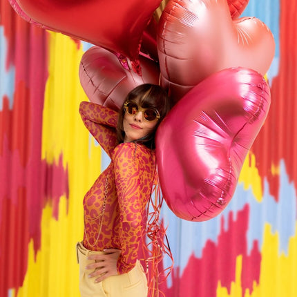 Hart Helium Ballon Rose Goud Leeg 75cm van Partydeco koop je bij Partywinkel