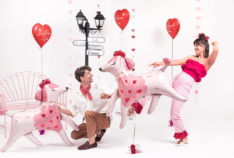 Hart Helium Ballon Kocham Cię Leeg 45cm van Partydeco koop je bij Partywinkel