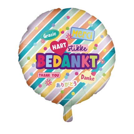 Folie ballon - Bedankt van Paper Dreams koop je bij Partywinkel
