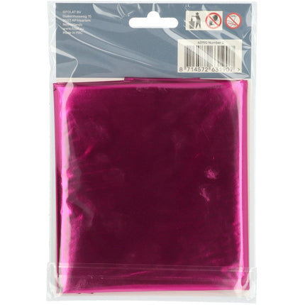 Folie Ballon Cijfer 0 Fuchsia Metallic XL 86cm leeg van Folat koop je bij Partywinkel