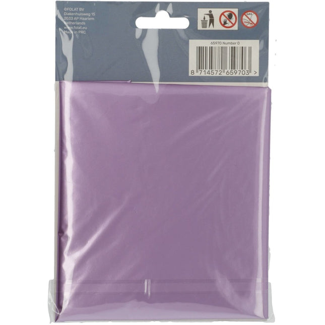 Folie Ballon Cijfer 0 Mat Paars XL 86cm leeg van Folat koop je bij Partywinkel