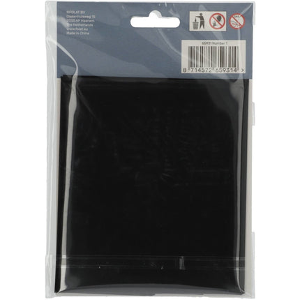 Folie Ballon Cijfer 1 Mat Zwart XL 86cm leeg van Folat koop je bij Partywinkel