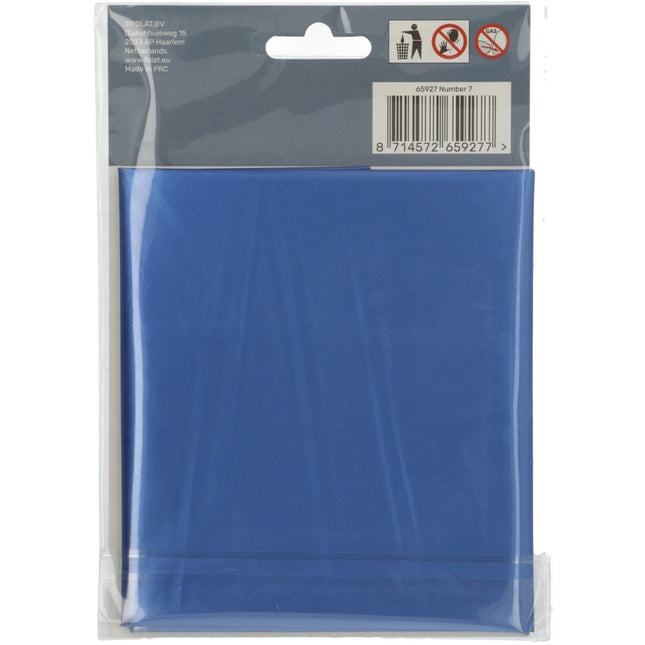 Folie Ballon Cijfer 7 Mat Blauw XL 86cm leeg van Folat koop je bij Partywinkel