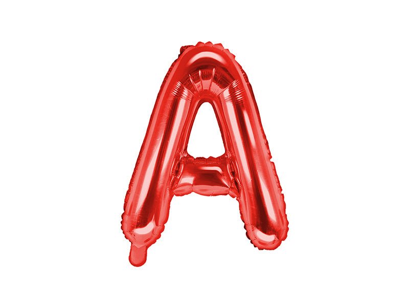 Folie Ballon Letter A Rood Leeg 35cm van Partydeco koop je bij Partywinkel