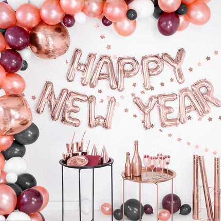 Folie Ballon Letter A Rose Goud Leeg 35cm van Partydeco koop je bij Partywinkel