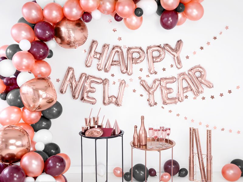 Folie Ballon Letter A Rose Goud Leeg 35cm van Partydeco koop je bij Partywinkel