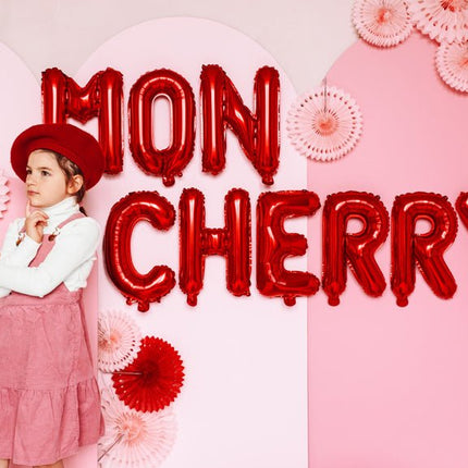 Folie Ballon Letter C Rood Leeg 35cm van Partydeco koop je bij Partywinkel